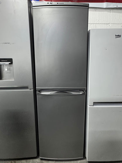 Refurbished Hotpoint HBNF5517SUK 223L 50/50 Frost Free Fridge Freezer – Silver