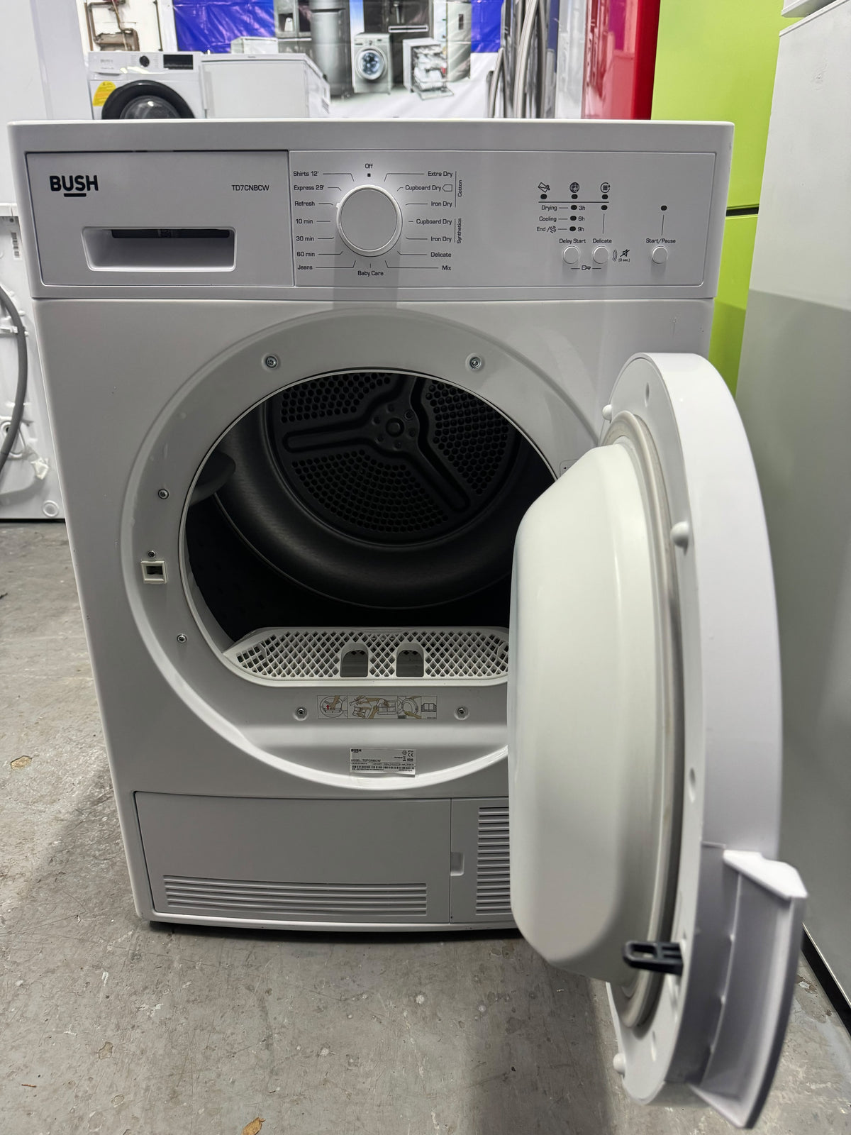 Refurbished Bush TD7CNBCW 7kg Condenser Tumble Dryer – White