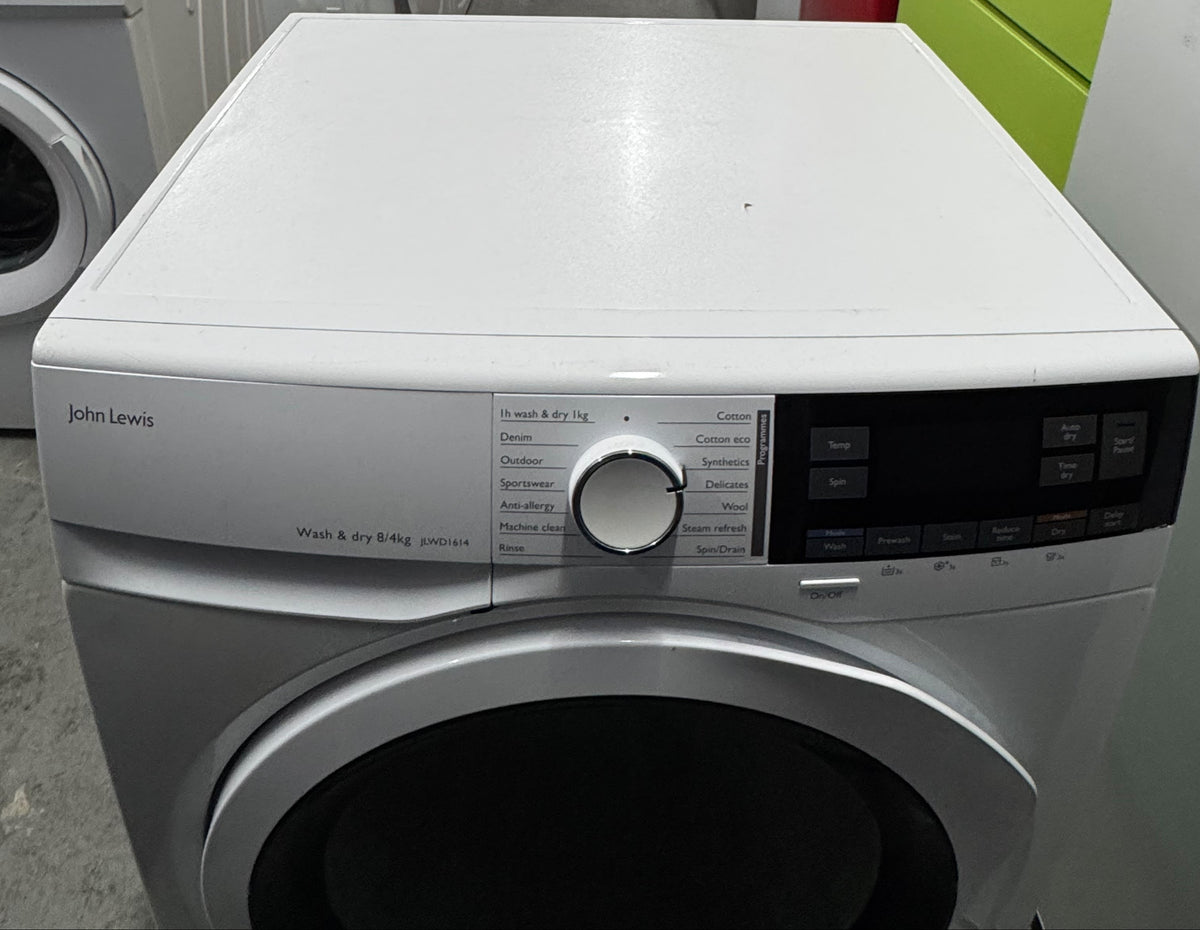 Refurbished John Lewis JLWD1614 8kg/4kg Washer Dryer – White