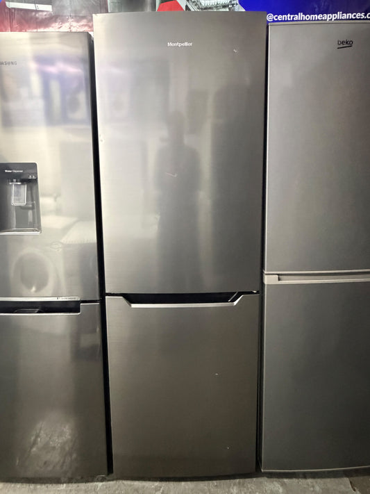 Refurbished Montpellier MS318MX 320L 60/40 Total No Frost Fridge Freezer – Inox