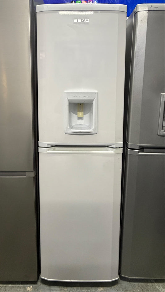 Refurbished Beko CDA563FW 236L Frost Free Fridge Freezer with Water Dispenser – White