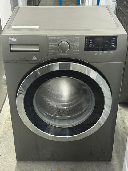 Refurbished Beko WY84244G 8kg 1400RPM Washing Machine - Graphite