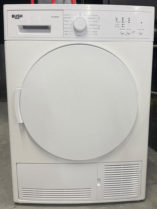 Refurbished Bush TD7CNBCW 7kg Condenser Tumble Dryer – White