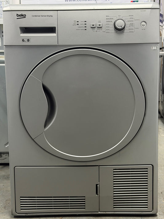 Refurbished Beko DCU6130S 6kg Condenser Tumble Dryer – Silver