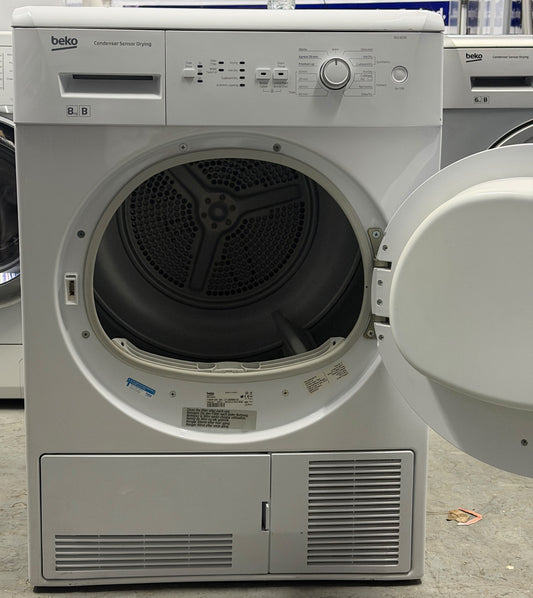 Refurbished Beko DCU8230 8kg Condenser Tumble Dryer – White