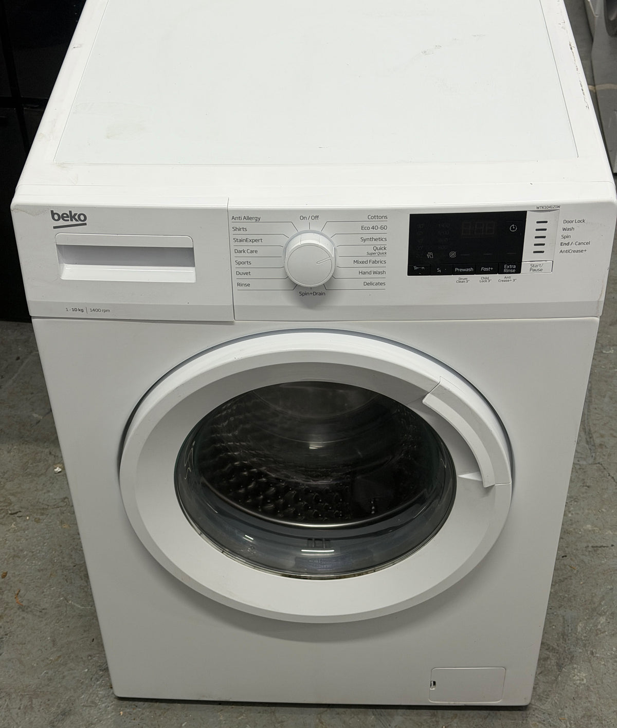 Refurbished Beko WTK104121W 10kg 1400RPM Washing Machine – White