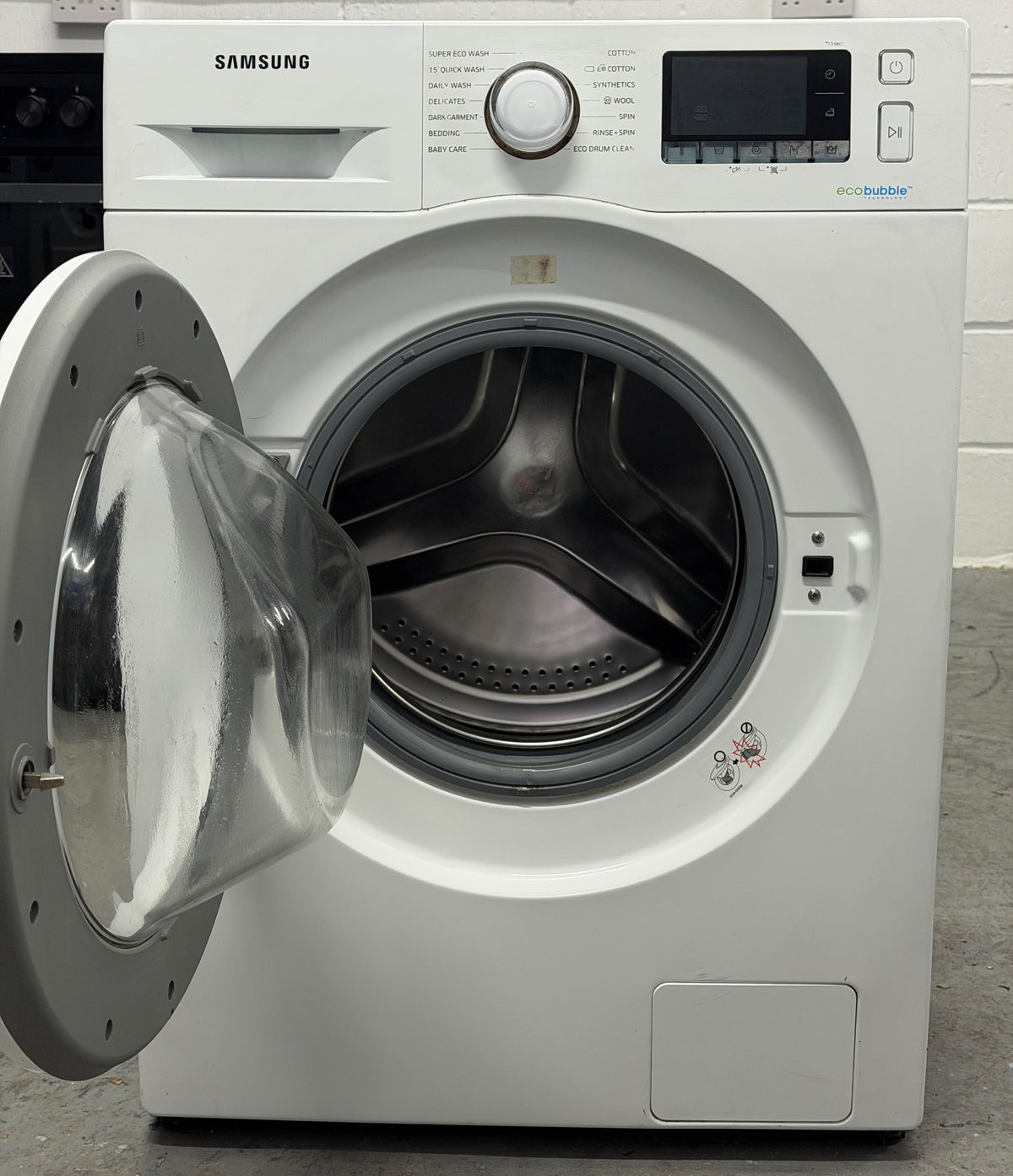 Refurbished Samsung WW80J5556MW 8kg 1400RPM Ecobubble Washing Machine – White