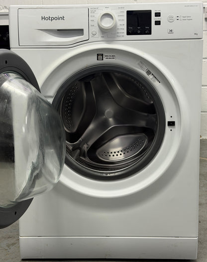 Refurbished Hotpoint NSWM965CWUK 9kg 1600RPM Anti-Stain Washing Machine – White