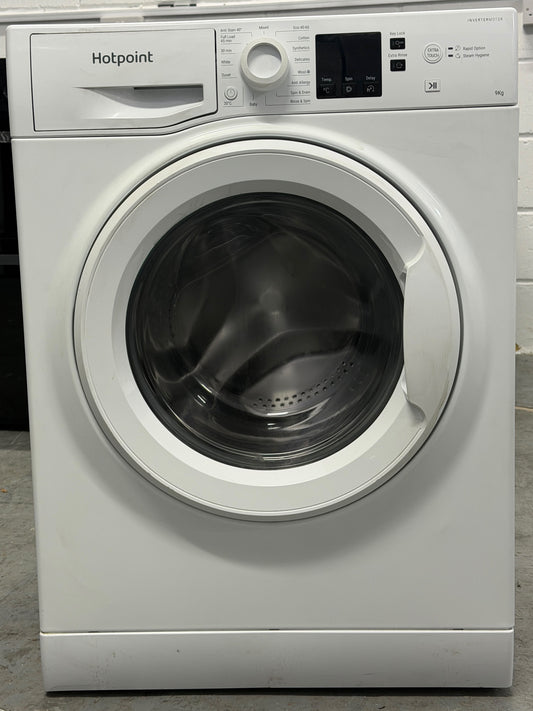 Refurbished Hotpoint NSWM965CWUK 9kg 1600RPM Anti-Stain Washing Machine – White
