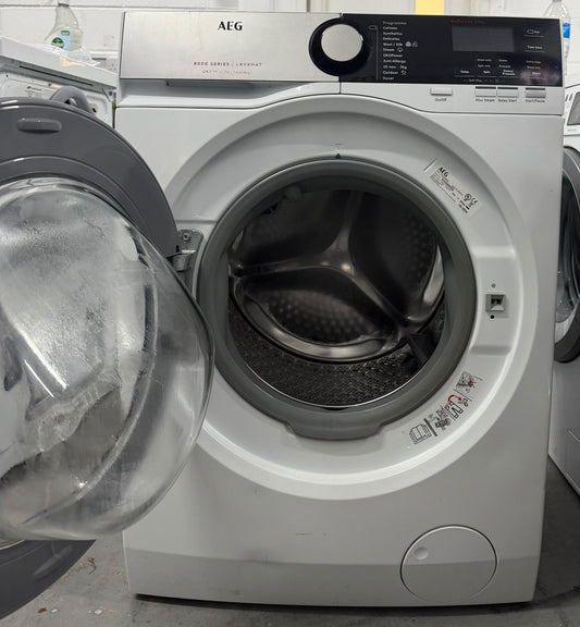 Refurbished AEG 8000 Series L8FEE965R 9kg 1600RPM ÖKOMix Washing Machine – White