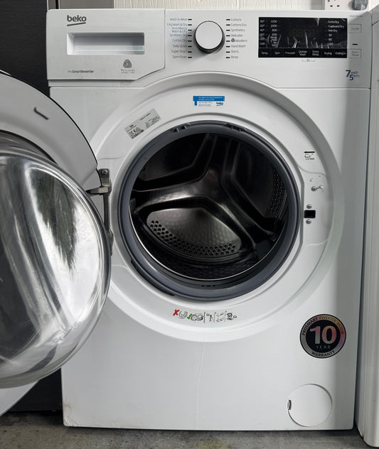 Refurbished Beko WDJ7523023W 7kg/5kg 1200RPM Washer Dryer – White