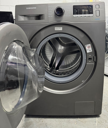 Refurbished Samsung WW80J5555FX 8kg 1400RPM Ecobubble Washing Machine – Graphite
