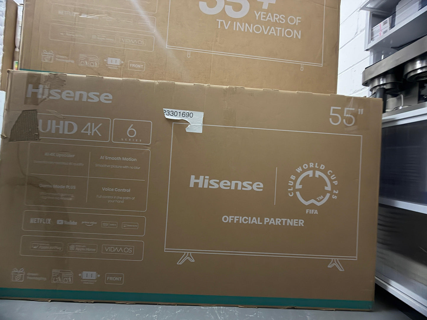 Hisense 55A6QTUK 55" 4K UHD Smart TV - Unused - Grade A
