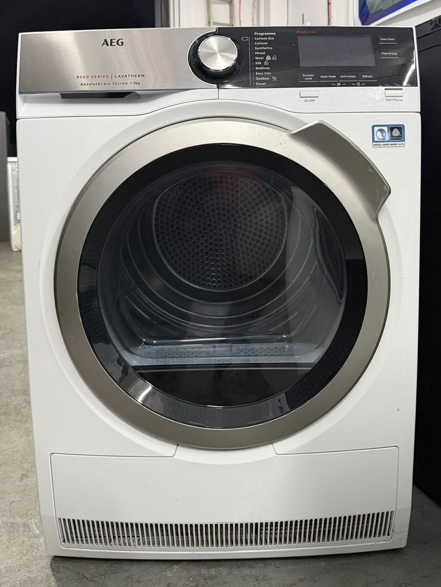 Refurbished AEG T8DEC946R 9kg Heat Pump Tumble Dryer - White