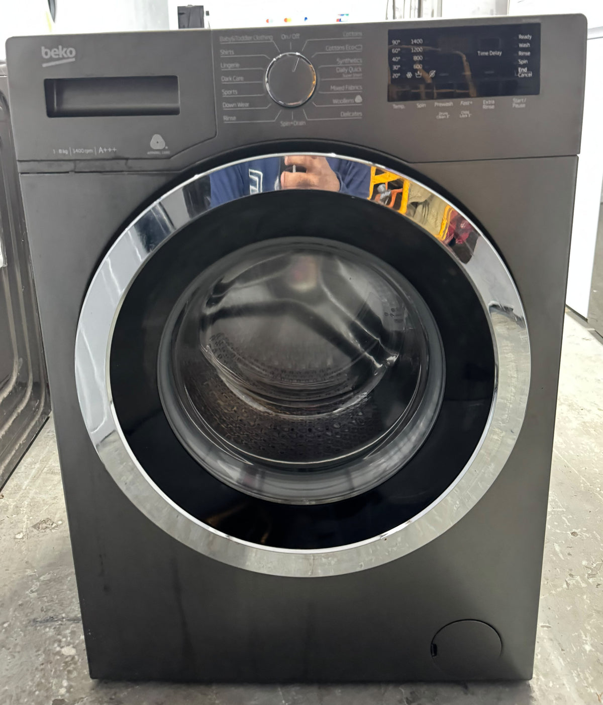 Refurbished Beko WY84244G 8kg 1400RPM Washing Machine - Graphite