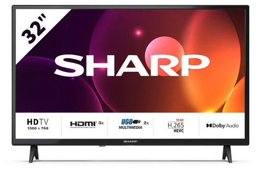 Refurbished SHARP 1T-C32FA2KF2NB 32" 720p HD Ready LED TV with Freeview HD