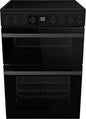 Hisense HDCEC6C20B 60cm Double Oven Electric Ceramic Cooker - New Grade B - Black