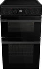 Hisense HDCEC5C10B 50cm Double Oven Electric Ceramic Cooker - New Grade A - Black