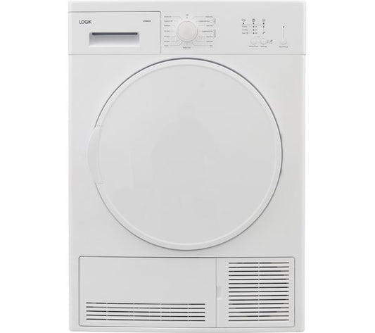 Refurbished Logik LCD8W18 8kg Condenser Tumble Dryer - White