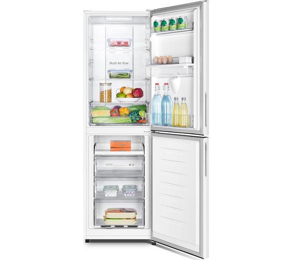 Refurbished LOGIK LNFD55W20 50/50 Fridge Freezer - White