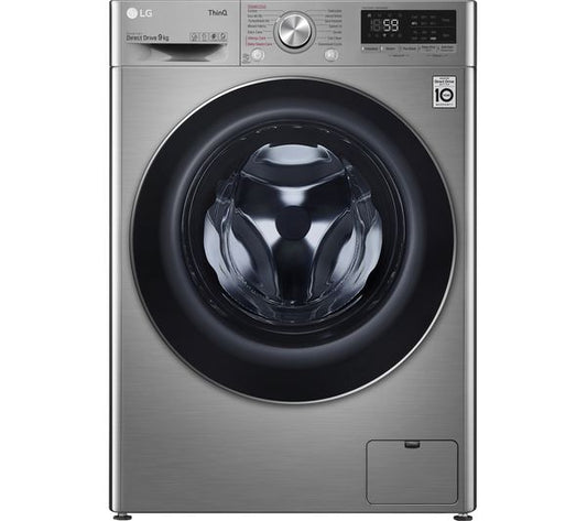 Refurbished LG F4V709STSE 9Kg 1400RPM Washing Machine – Graphite