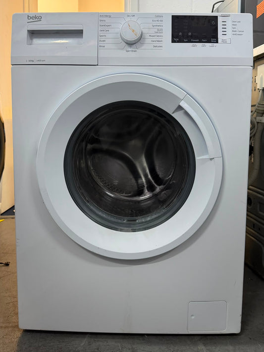 Refurbished Beko WTK104121W 10kg 1400RPM Washing Machine - White