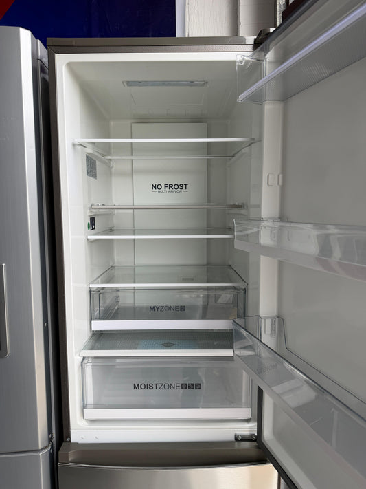 Refurbished Haier HTR5619FNMI 348 L Frost Free Fridge Freezer - Stainless Steel